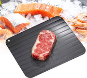 Piatto da servizio in alluminio per carne e pesce - rapido scioglienza naturale - adatto per uso domestico