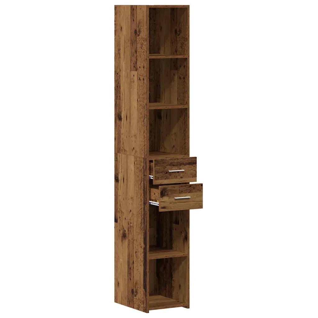 Libreria con cassetto Legno vecchio 30 x 42.4 x 185.2 cm 868739