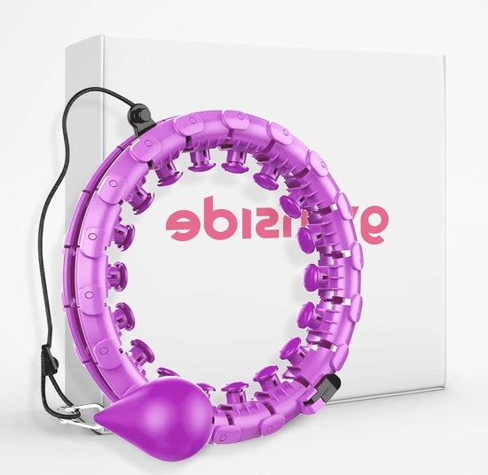 Fitness Smart Hoop per Oninterrotti Giri - Non Si Sfascia - Adatta per Principianti - Hoop per Perdere Peso e Diventare Fit con Massaggi - 24 Anelli Rimovibili