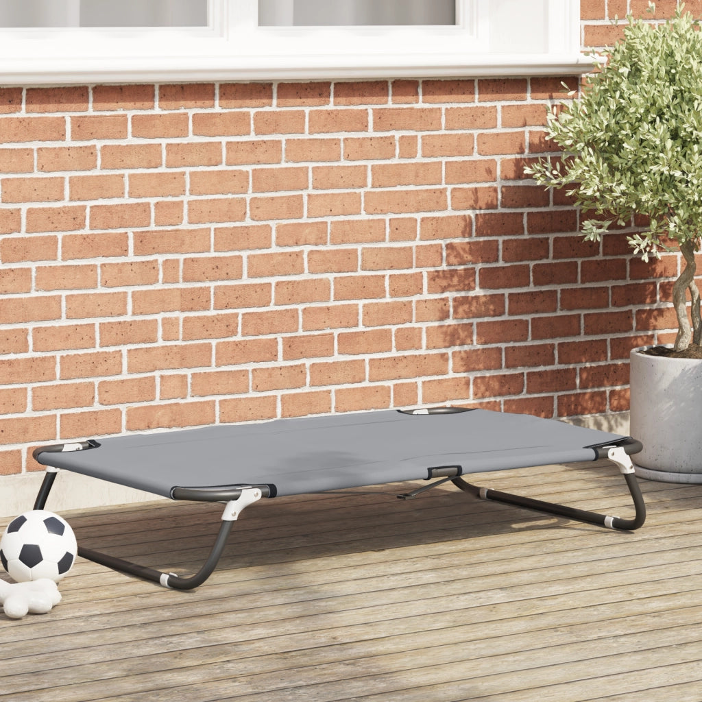 Letto per Cane Pieghevole Grigio Chiaro