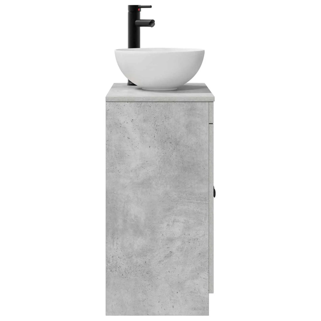 Mobile da bagno con lavabo Grigio Cemento 54 x 35 x 83 cm