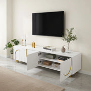 Cassettiera per TV bianca in truciolare lunghezza 170 cm