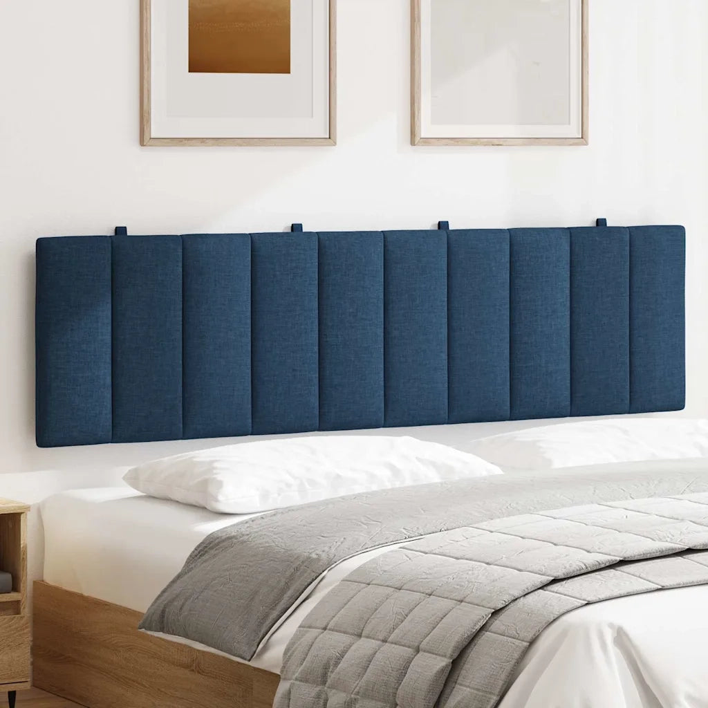 Cuscino Testiera Hanko Blu 180 cm in Tessuto CFW1516015