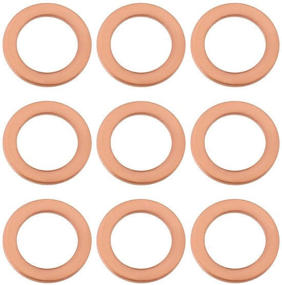 200 pezzi di anelli di sigillatura in rame per diverse applicazioni