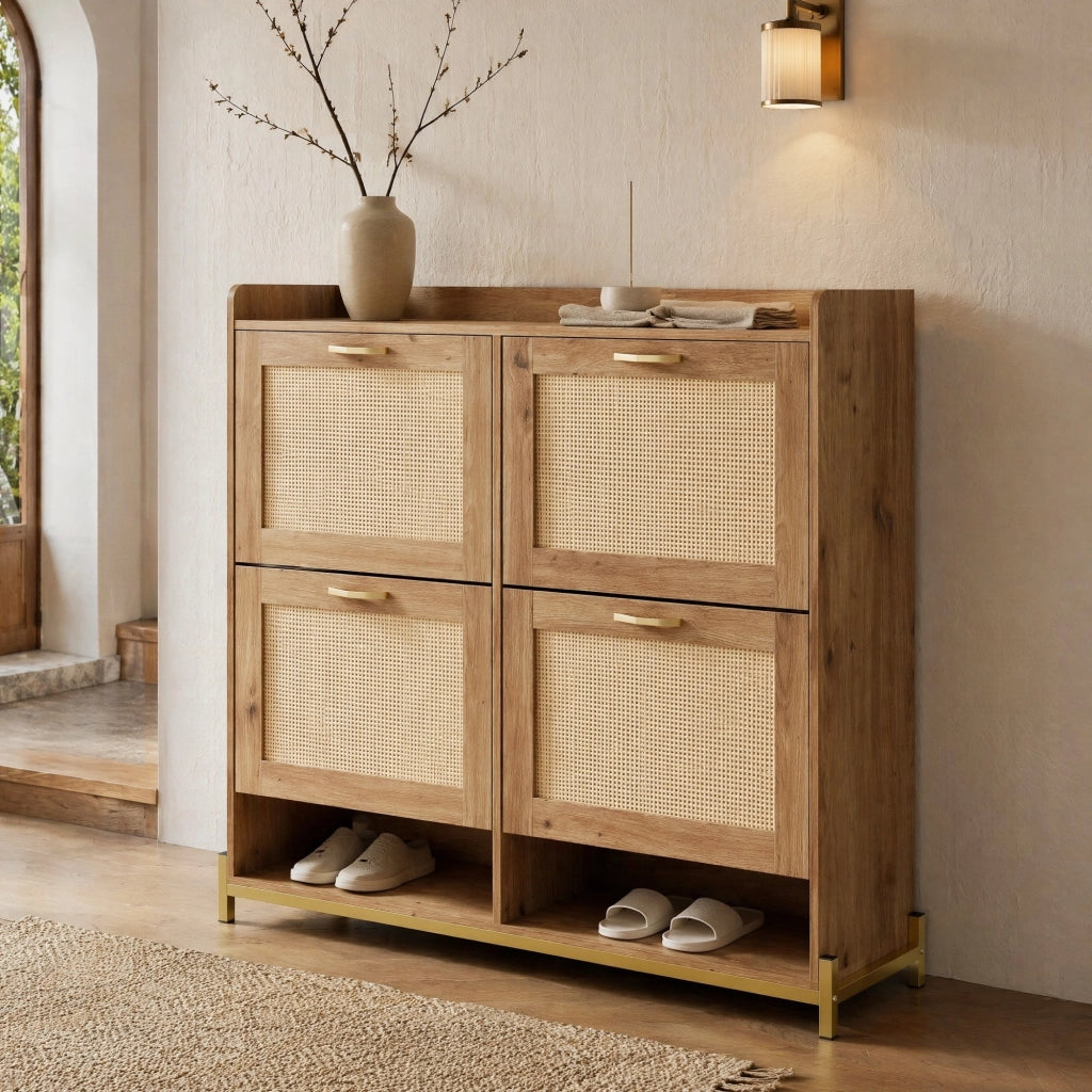 ARMADIO PORTASCARPE salvaspazio 108,5x24x100 cm MDF colore legno
