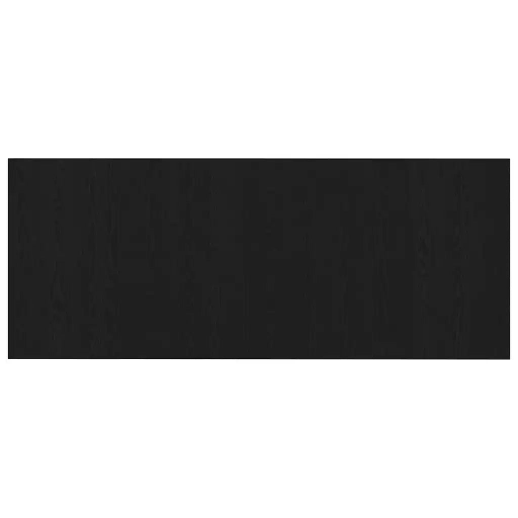 Testiera del letto Rovere Nero Legno ingegnerizzato 863158