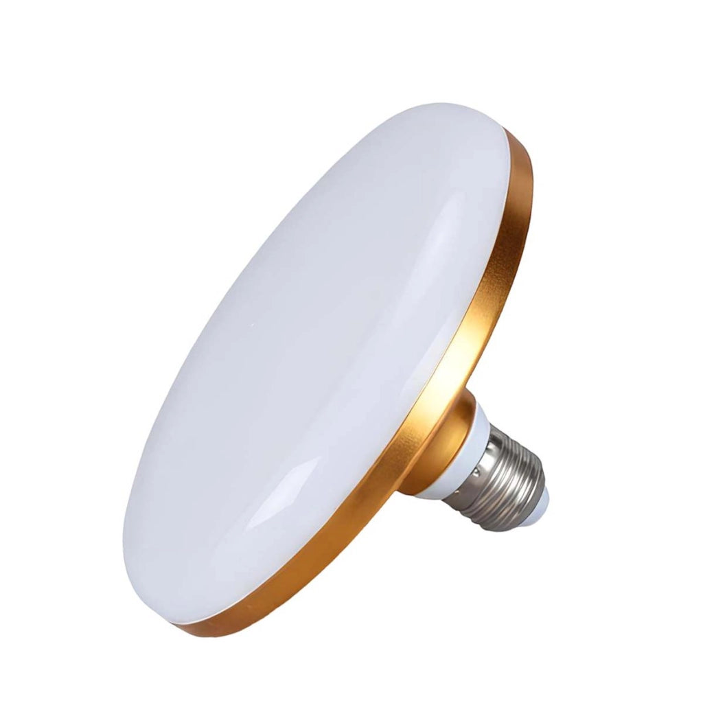 Plafoniera LED a Forma di Disco E27 40W 6500K Bianco / Dorato Avizar