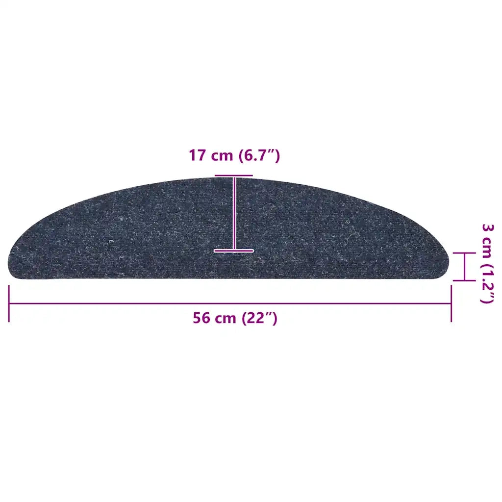 Tappetini Autoadesivi per Scale 30 pz Blu 56x17x3 cm 3365917