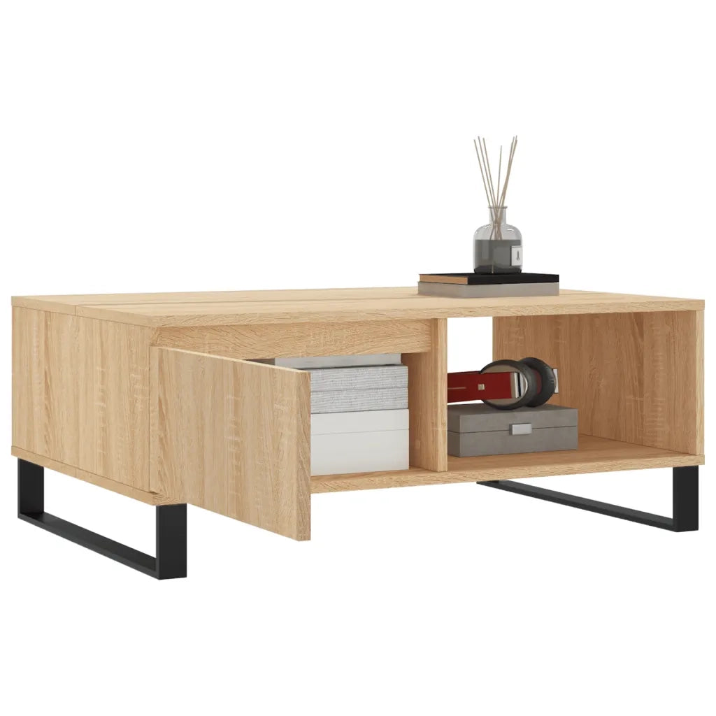 Tavolino da Salotto Rovere Sonoma 90x60x35 cm Legno Multistrato 827071