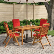 Set da pranzo da giardino 5 pezzi Naturale 3434570