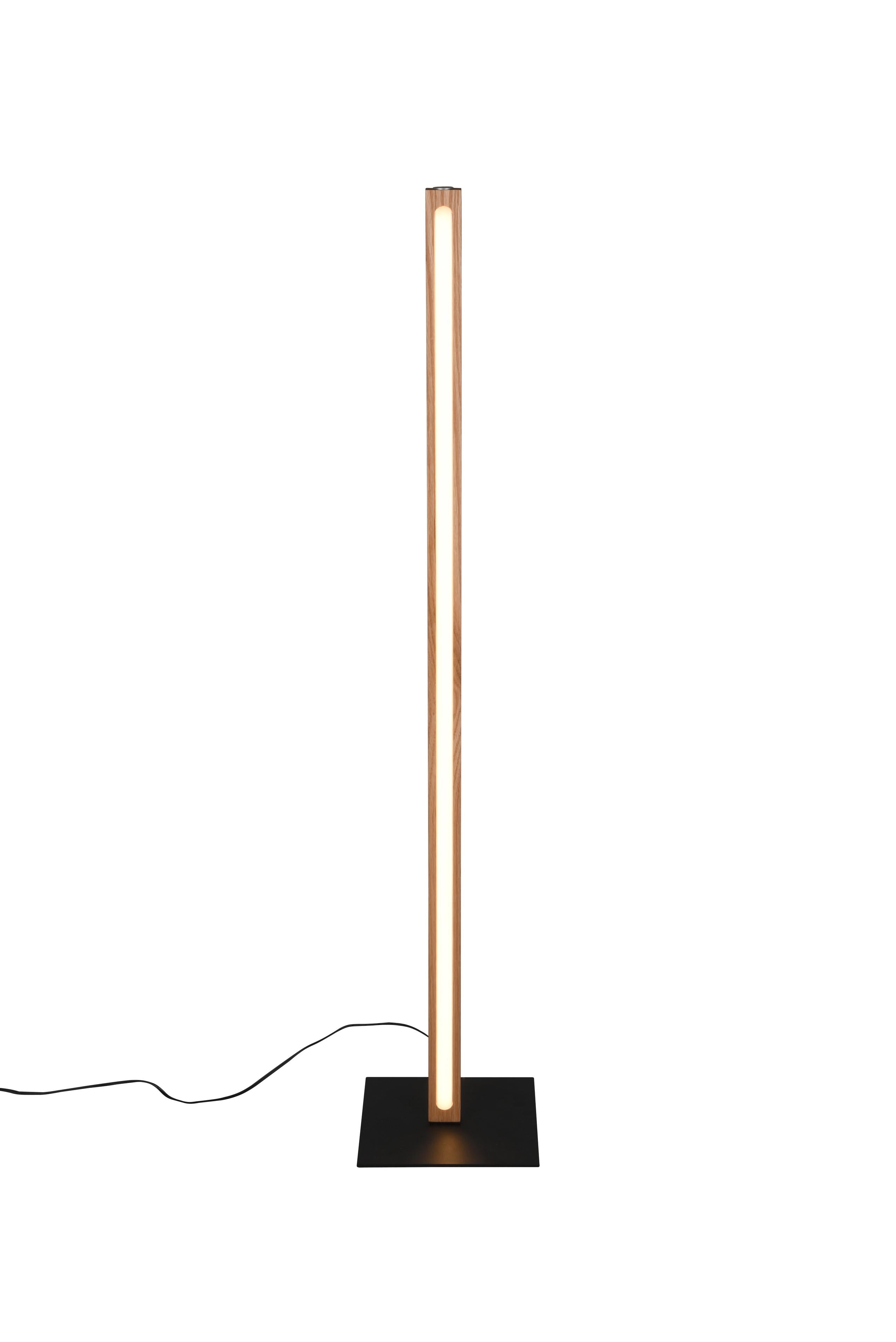 Piantana da Interno a led in Legno naturale Legno Naturale