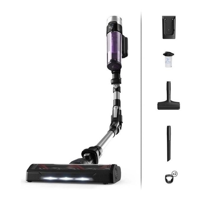 Rowenta X-Force Flex 9.60 RH2037 aspirapolvere senza filo Nero, Viola Senza sacchetto