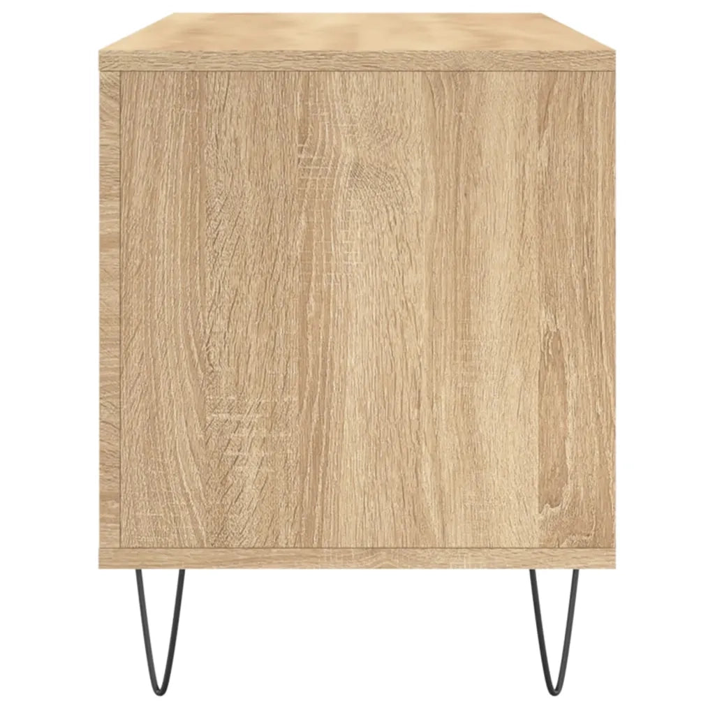 Mobile Porta Dischi Rovere Sonoma 100x38x48cm Legno Multistrato 831751
