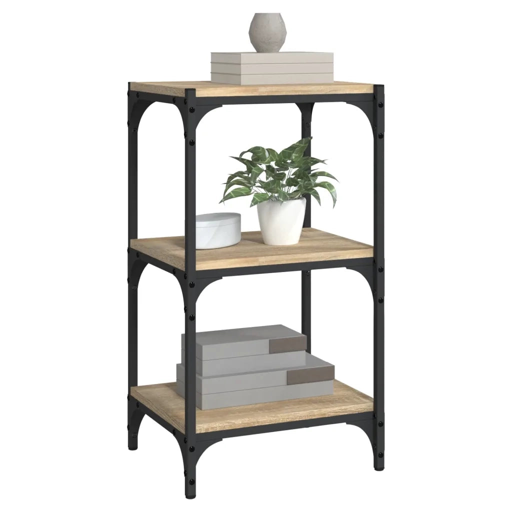 Libreria Rovere Sonoma 40x33x70,5cm Legno Multistrato e Acciaio cod mxl 16331