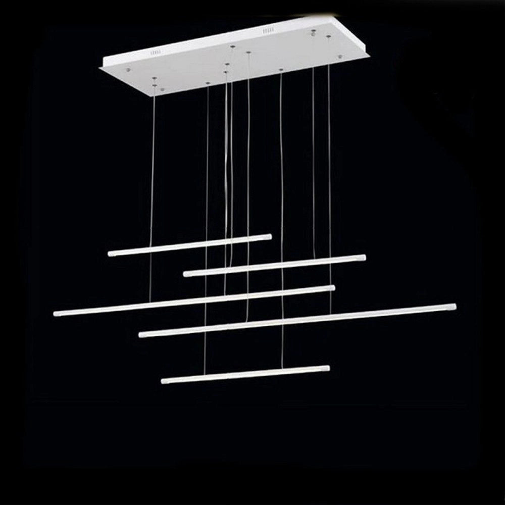 Trade Shop - Lampadario A Sospensione 38w A Led Design Minimal 3 Colorazione Di Luce Lp-43-3c -