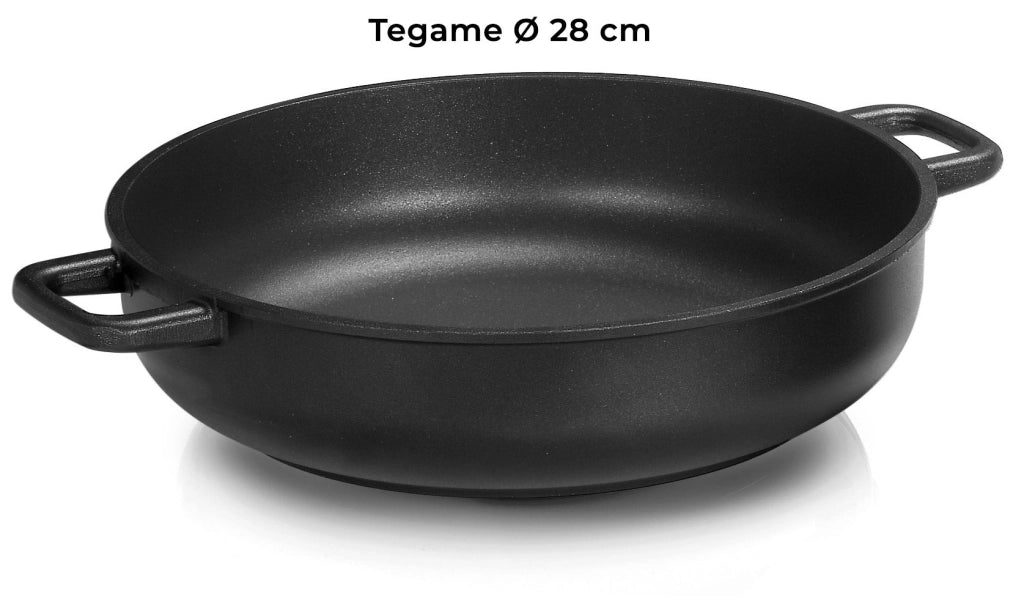 Batteria di Pentole 7 Pezzi in Alluminio Pressofuso Antiaderente Olympia Love Big