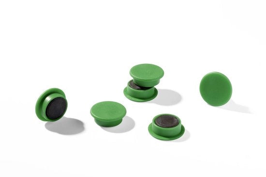 Magnetismo duraturo (32 mm, 720p) 4 pezzi verde, per calendari, frigoriferi, ecc., 470305