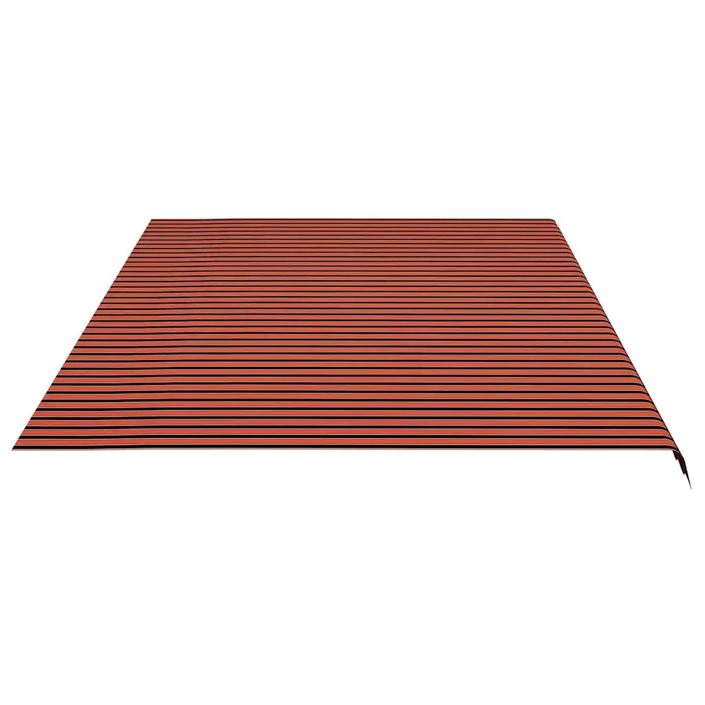 Tessuto Ricambio per Tenda da Sole Arancione e Marrone 6x3,5 m