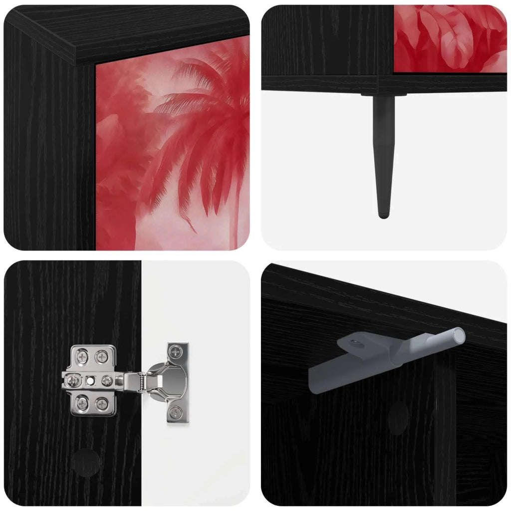 Mobile TV AACHEN 102 x 33 x 51 cm Rovere Nero 8007066
