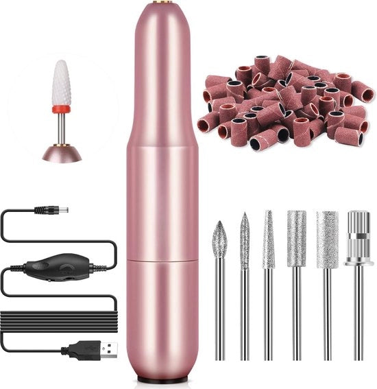 Vijilatrice elettrica per unghie - Senza unghie - Manicure - Pedicure - Anche per unghie in gel - Cura perfetta per le unghie