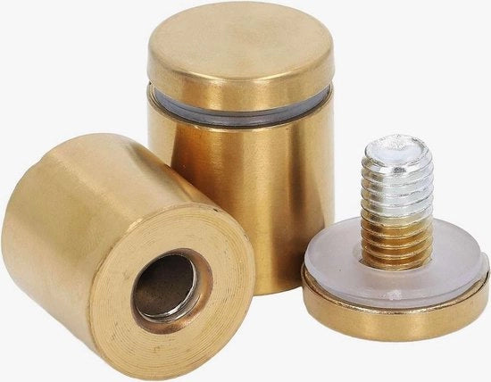 Viti di allacciamento per parete - Spine di fissaggio per affissione - Bucaneve per parete in acciaio inossidabile - Bucaneve per affissione pubblicitaria - Bucaneve resistenti alla corrosione - Installazione facile - Bucaneve per parete