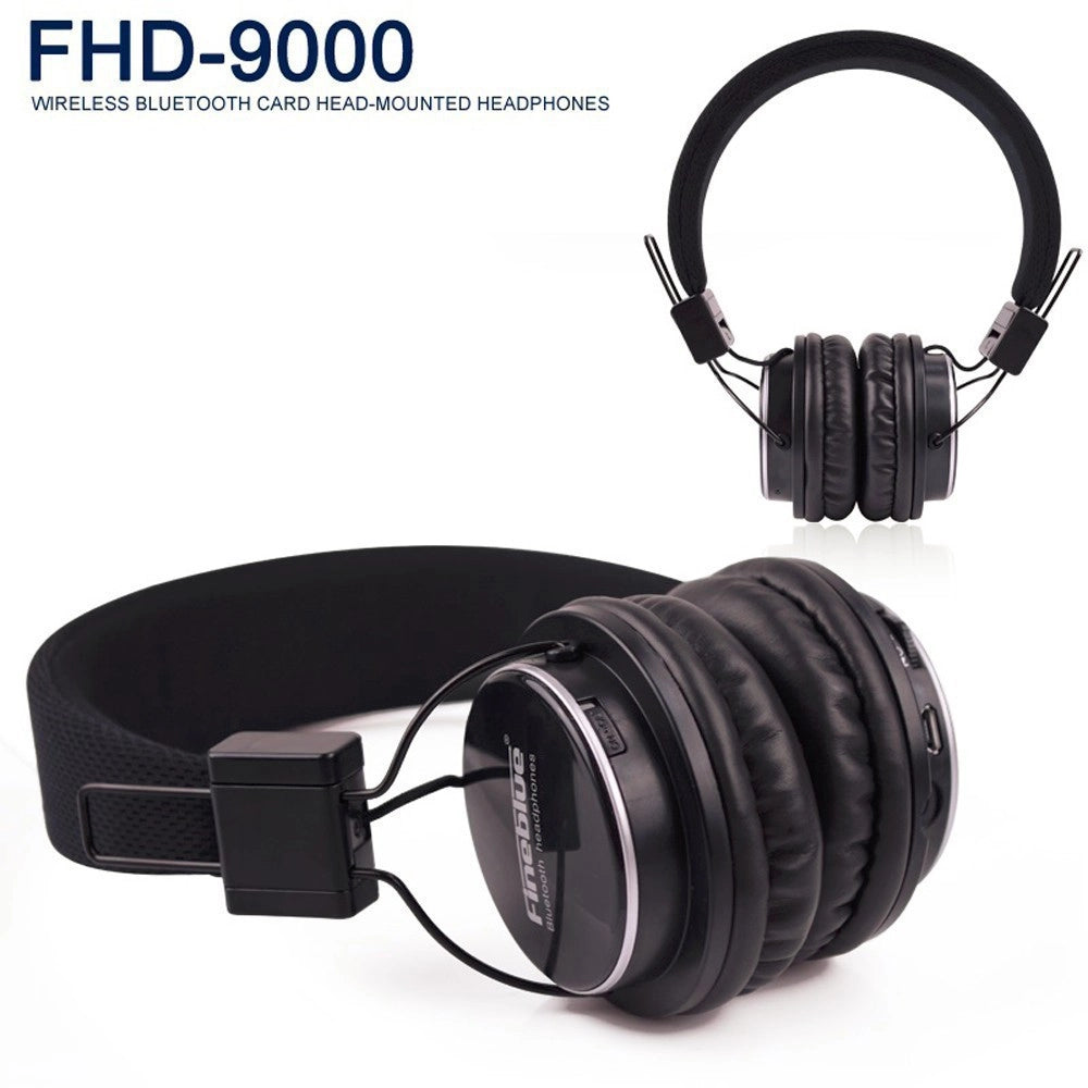 Trade Shop - Cuffie Fhd-9000 Wireless Bluetooth Stereo Card Musica Smartphone -