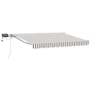 Cornice per Tenda Manuale con LED 4 × 3,5 m 3426147
