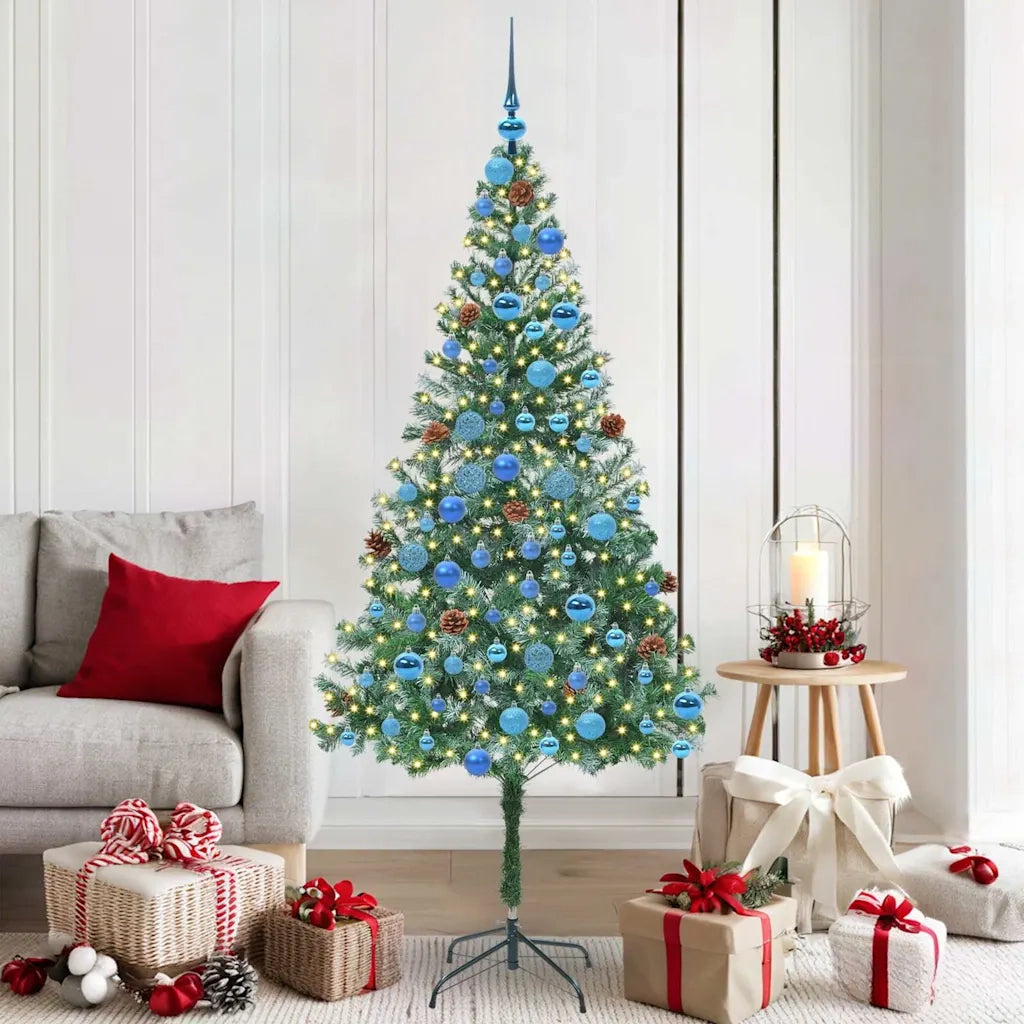 Albero di Natale | Decorazioni natalizie artificiale Verde 180 cm PVC e Acciaio