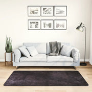 Tappeto Lavabile 80x150 cm Antracite Antiscivolo