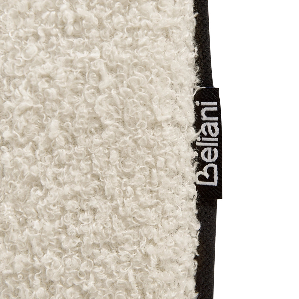Letto contenitore Bianco Sporco Boucle Poliestere Tessuto UE Doppio Dimensioni 160 x 200 cm Design moderno minimalista