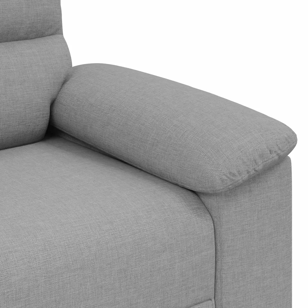 vidaXL Divano Sedia Grigio Nuvola 55 cm in Tessuto
