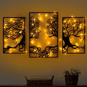 Mizali, Quadro Materiale Struttura in Metallo, 71x116h cm Nero