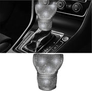 Accessorio di cambio con cristalli lucidi bling - Accessorio di cambio universale per auto - Bianco .
