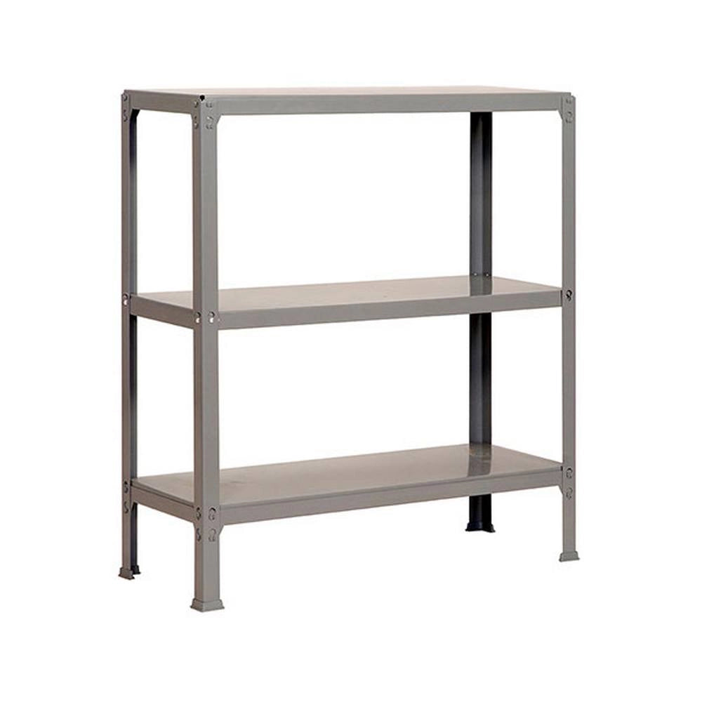 Scaffale in metallo Simon Rack senza viti colore grigio 3 ripiani 900x800x300 mm Made in Spain