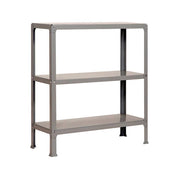 Scaffale in metallo Simon Rack senza viti colore grigio 3 ripiani 900x800x300 mm Made in Spain