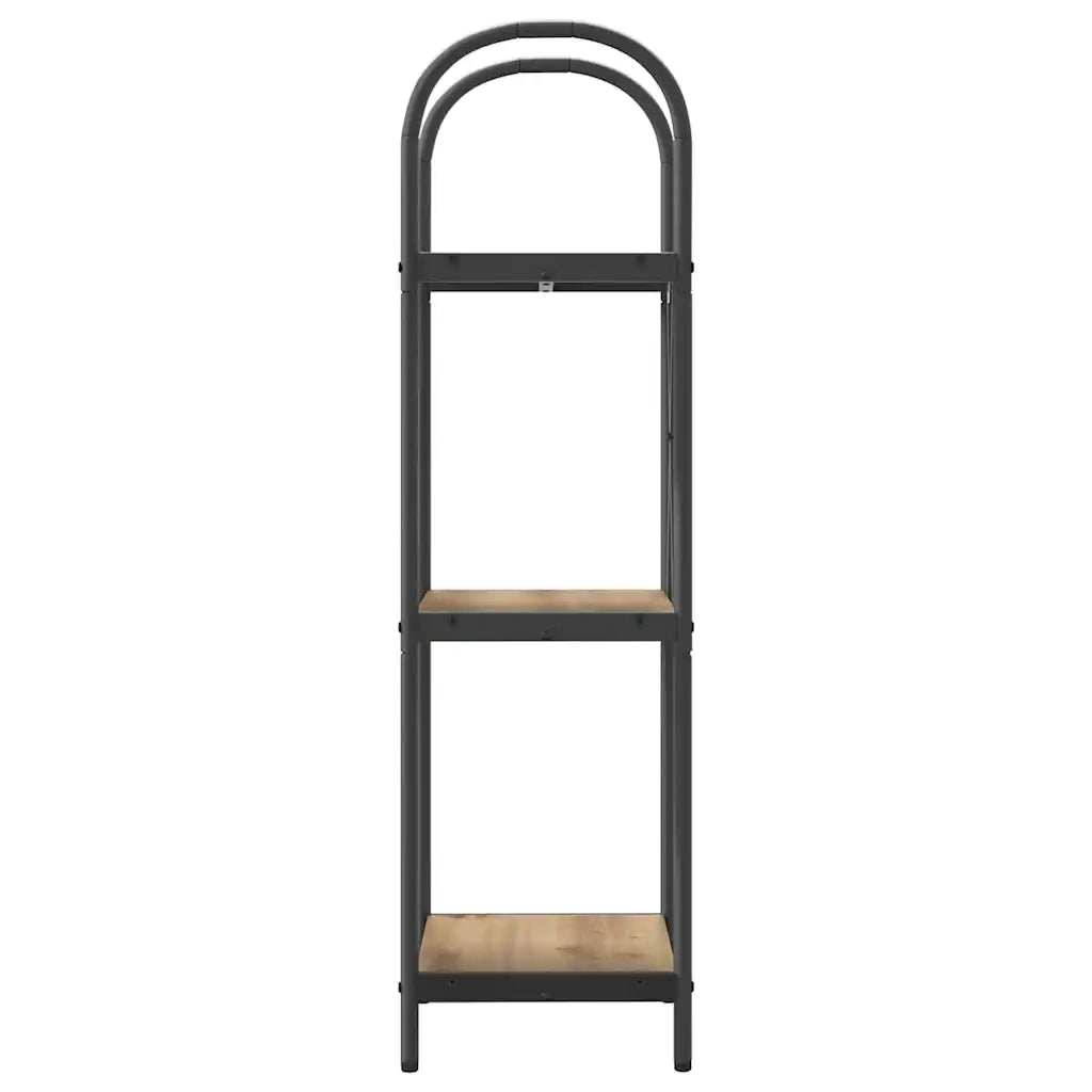 Libreria-Scaffale per Libri-Mobile di Stoccaggio Rovere artigianale 40 x 30 x 109 cm Legno multistrato 808819