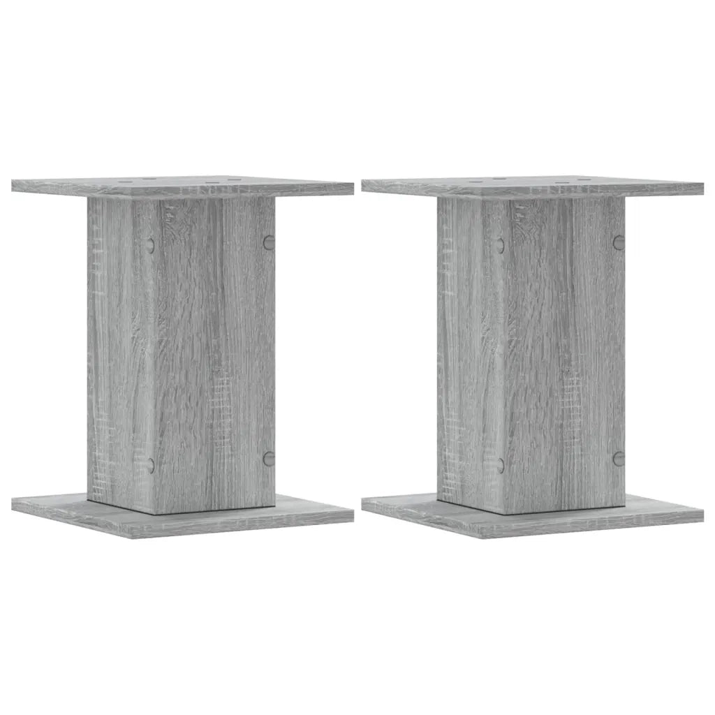 Supporti per Piante 2 pz Grigio Sonoma 30x30x40cm in Truciolato