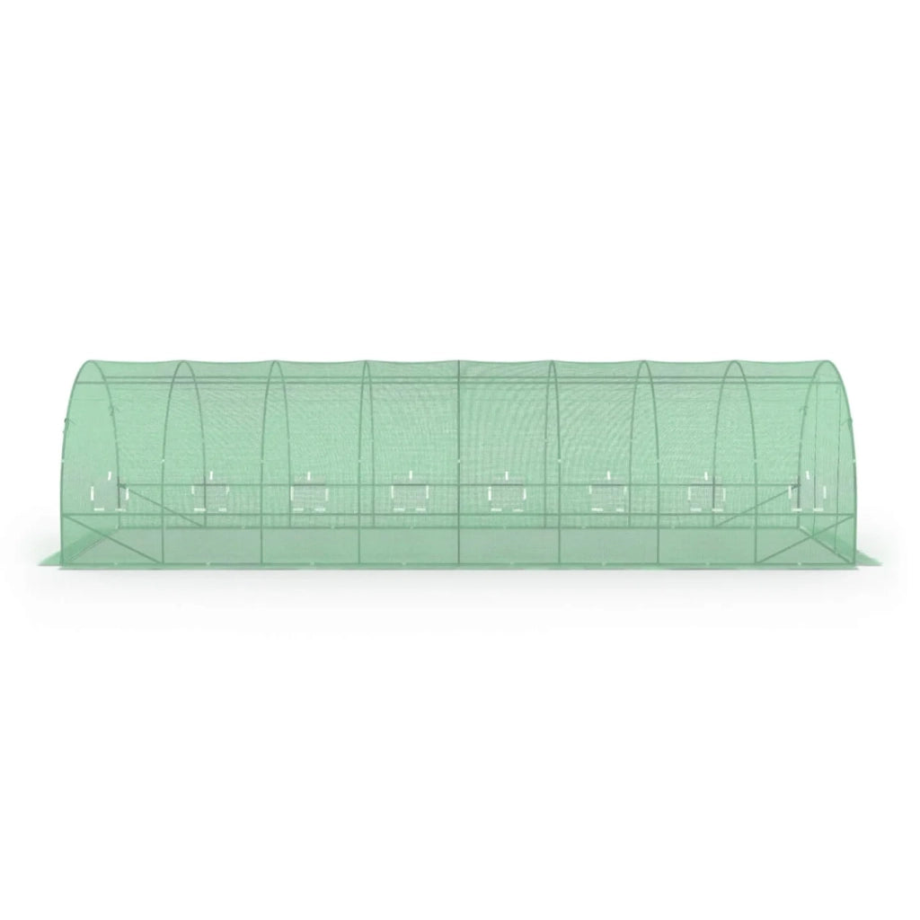 ProBache - Telone di ricambio per serra da giardino a tunnel da 24 m², 8 x 3 x 2 m, anti-UV, con porta e finestre, modello DES ANDES, color