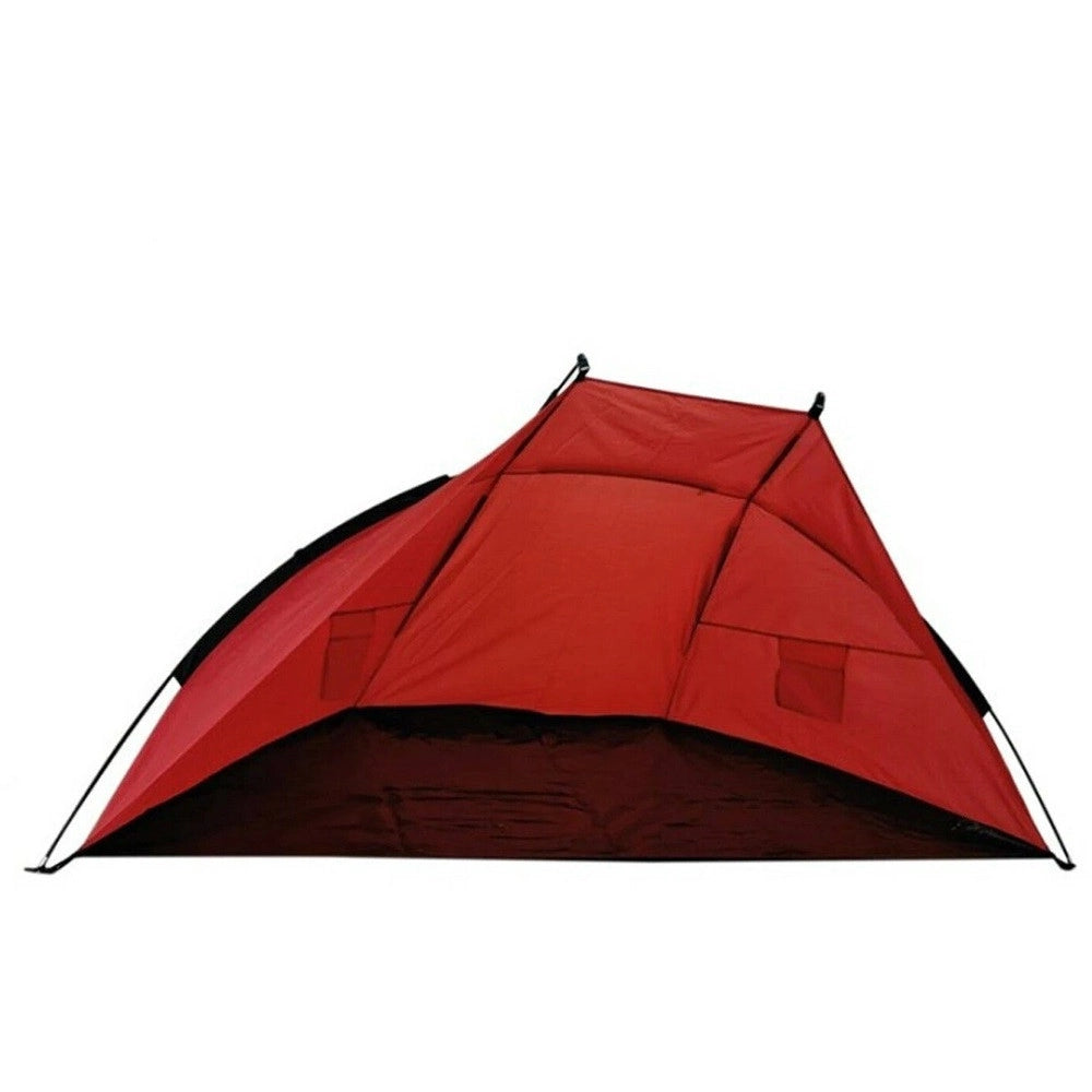 Trade Shop - Tenda Da Spiaggia Paravento Parasole Con Picchetti Portatile Mare 220x110x100cm 206403 -