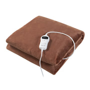 Coperta elettrica riscaldata 120 watt camera da letto 200 x 150 cm marrone 03_0009337