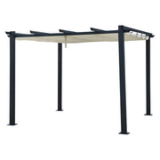 Pergola autoportante 3 × 3m CASSIS beige - struttura in alluminio