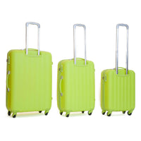 Set 3 Valigie Trolley Rigide in ABS 4 Ruote TSA Ravizzoni Icon Verde Mela