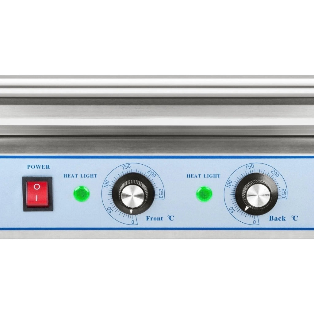 Macchina professionale per hot dog in acciaio inox per 12 salsicce 1400 watt 3614090