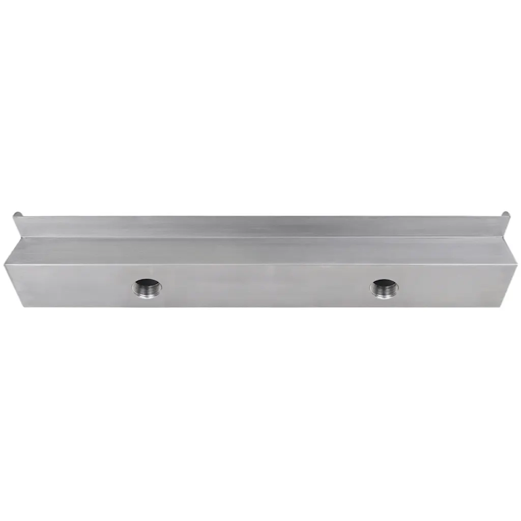 Fontana a Cascata per Giardino Rettangolare Acciaio Inox 90 cm cod mxl 69949
