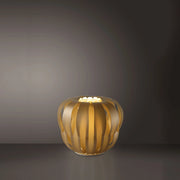 Lampada Ricaricabile Da Tavolo Queen Polilux ® New Gold 1 Luce Led D42Cm