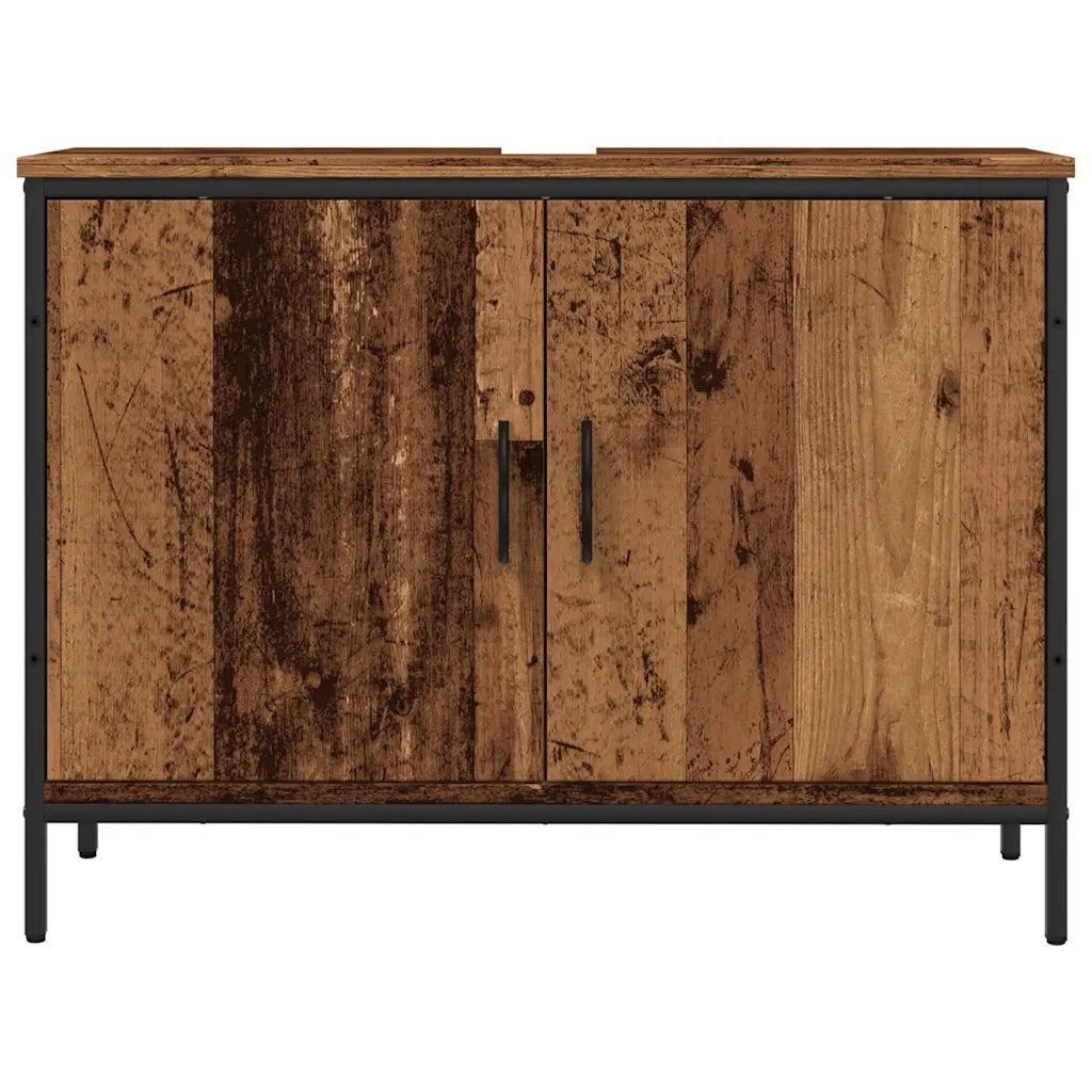 Mobile Lavabo | Armadio Lavabo Bagno Legno Antico 60x33x60 cm Legno Multistrato