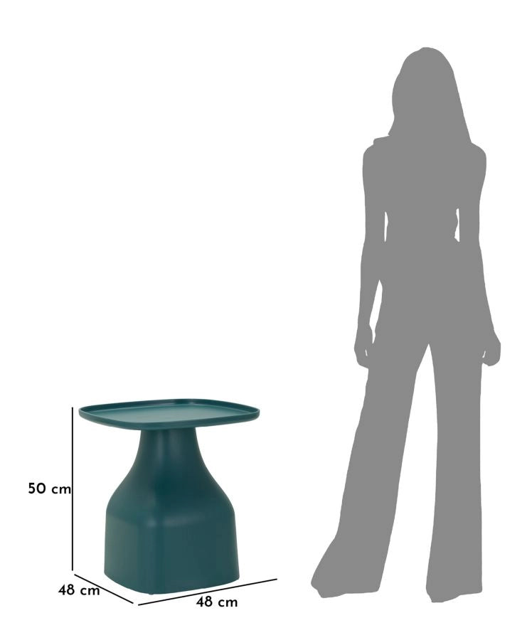 Tavolinetto Gea Blu 48x48x50 cm in Polipropilene Blu