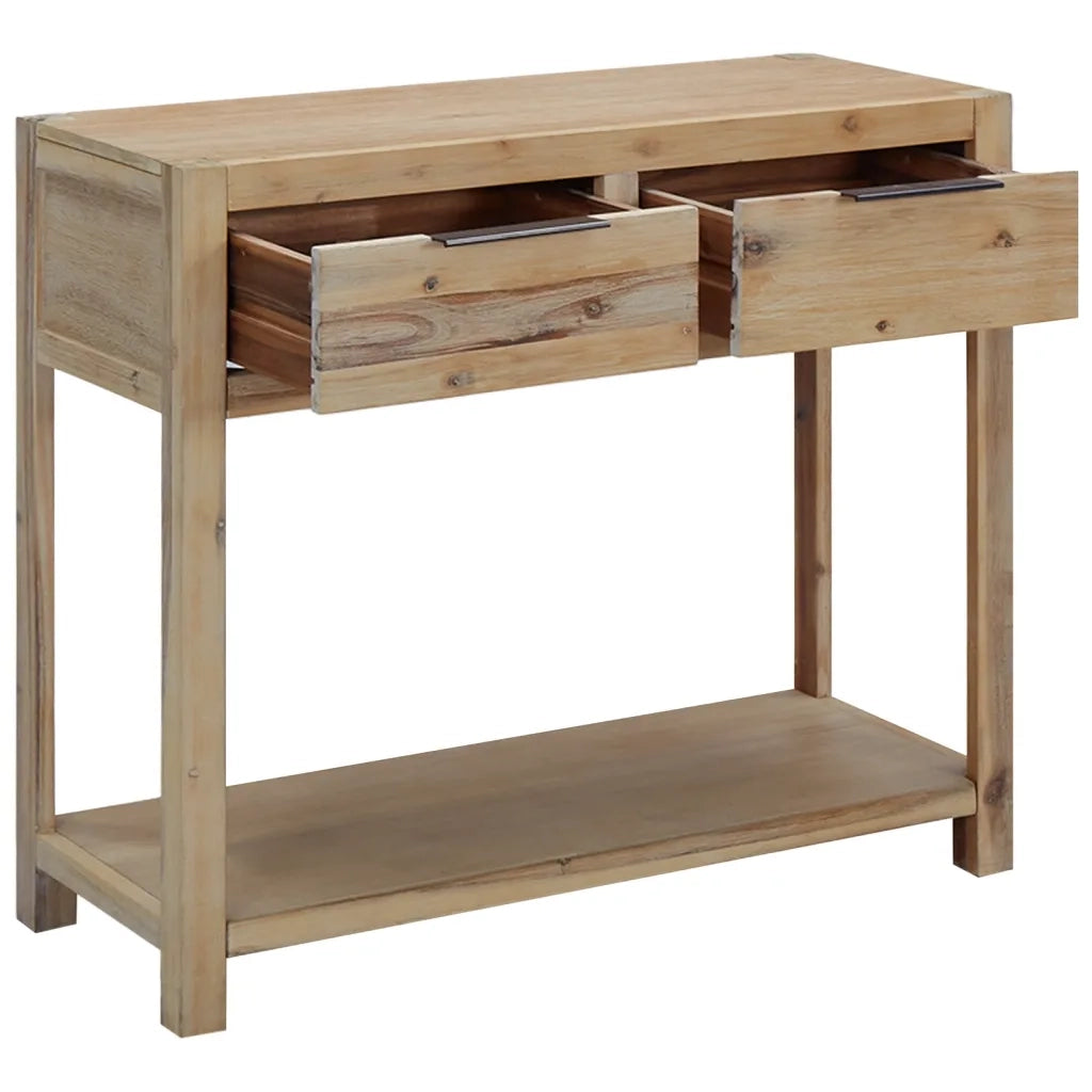 Tavolo Consolle 82x33x73 cm in Legno Massello di Acacia cod mxl 29804