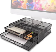 Monitor Standaard Ergonomico per TV e Laptop - Capacità di Carico 10 kg - Altezza Regolabile per Posizionamento Ottimale