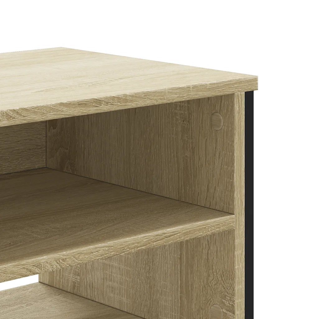 Mobile TV Rovere Sonoma 122x34x41 cm in Legno Multistrato